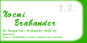 noemi brabander business card